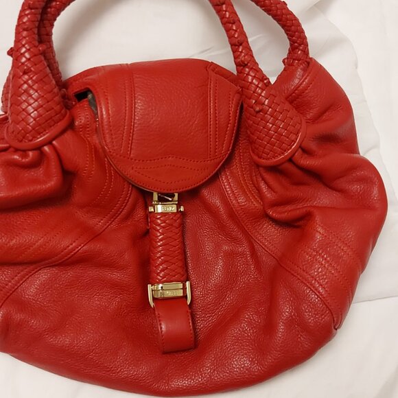Fendi Spy Bag in Red Leather - Picture 2 of 10